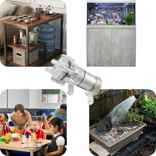Vista 4 de CONQUERALL DC 12V 385 Bomba autocebante de diafragma Accesorios de té resistentes a altas temperaturas para pecera, dispensador de agua