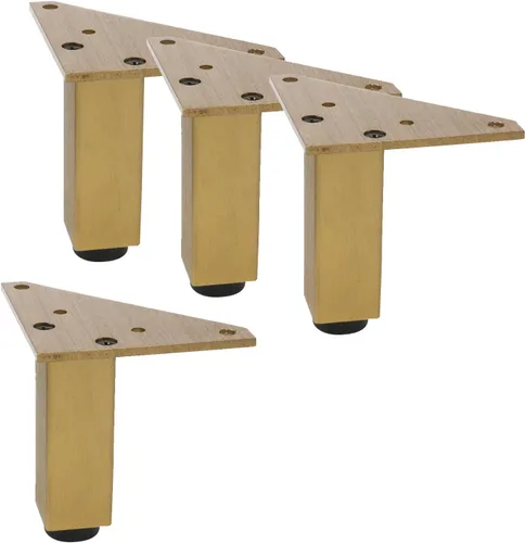 Vista 25 de Geesatis Patas de mesa ajustables resistentes de 10 pulgadas, 4 patas Negro