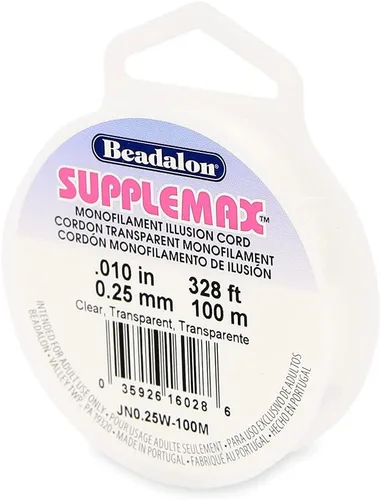 Vista 15 de Beadalon Hilo para cuentas SuppleMax, transparente, 0.01 in / .006 pulgadas