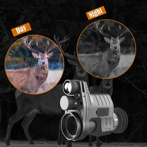 Vista 2 de oneleaf.ai Commander NV100 HD - Gafas de visión nocturna, monocular de visión nocturna con clip para caza/observaciones, 0.630 in Clip en Monóculo