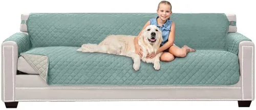 Vista 19 de Sofa Shield - Funda para sofá Loveseat con correa patentada, protector de cojín, funda reversible diseñada en EE. UU. resistente a manchas
