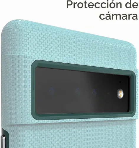 Vista 3 de Crave Dual Guard para Google Pixel 6 Pro, funda de doble capa de protección contra golpes para Google Pixel 6 Pro - Aguamarina