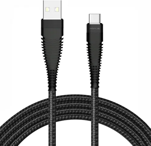Vista 2 de Cable de carga USB-C trenzado largo tipo C, cable de alimentación USB compatible con T-Mobile REVVL 4 - REVVL 4 Plus - REVVL 5G, SN-SN60284M3I-7