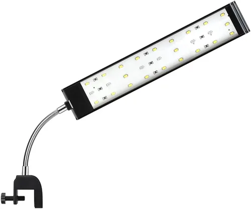 Vista 9 de DaToo Luz de acuario pequeña luz LED clip para pecera 1.5W con temporizador y atenuador, 1 año de garantía