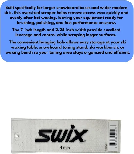 Vista 6 de Swix Raspador de cera para snowboard y esquí ancho (0.157 in de grosor)