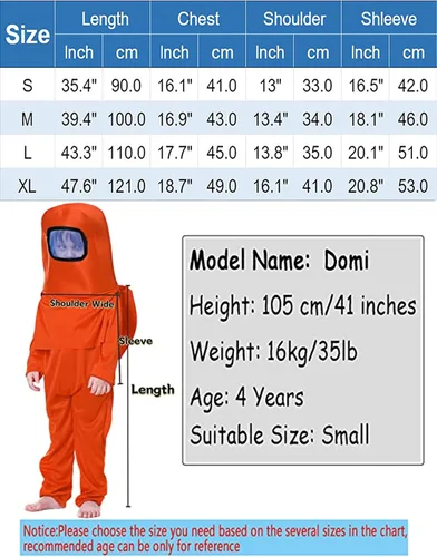 Vista 3 de Noucher Disfraz de astronauta para niños, traje espacial rojo y azul, mochila de Halloween, disfraces de cosplay para niños de 3 a 10 años