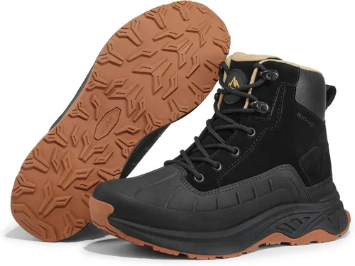 Vista 4 de NORTIV 8 Botas de senderismo impermeables para mujer, botas de senderismo al aire libre para senderismo
