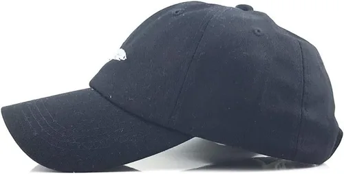 Vista 4 de YEKEYI Gorra de béisbol unisex con bordado de tiburón, de algodón lavado, ajustable, gorra de béisbol