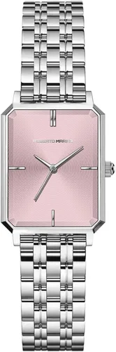 Vista 19 de Roberto Marino RM1982 Reloj de Lujo para Mujer Rectangular en Oro – Movimiento de Cuarzo Japonés, Diseño Vintage de Acero Inoxidable, Esfera RM1931