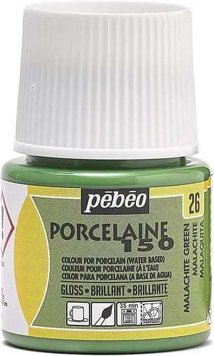 Vista 22 de Pebeo Porcelaine 150 - Pintura para porcelana de alto brillo a base de agua, botella de 45 ml - Negro abismo