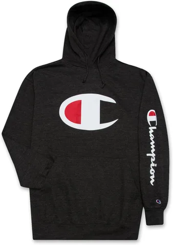 Vista 10 de Champion Sudadera con capucha para hombres grandes y altos, sudadera de forro polar de gran tamaño Negro