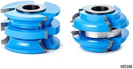 Vista 6 de Amana Tool - SC592 2 piezas de carburo con punta de 3 alas y perfil de riel puerta exterior 2-7/8 diámetro