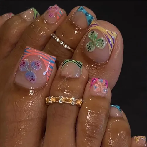 Vista 18 de MISUD Uñas a presión – Uñas adhesivas para los dedos con cromo plateado, uñas acrílicas con diseño de diamantes de imitación, 24 piezas