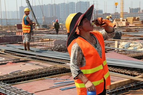 Vista 7 de Sombrero de sombrilla para casco de escalada, traje para escalar, equipo de rescate, trabajador de gran altitud