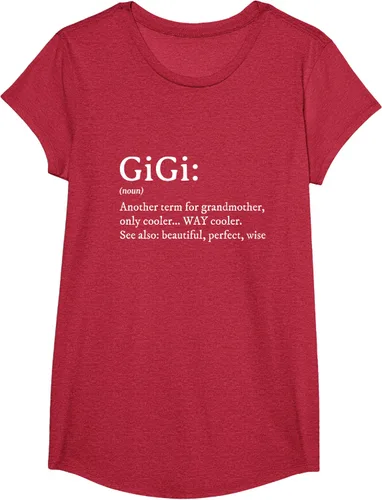 Vista 75 de Gigi Definition - Camiseta de regalo para abuela, cumpleaños y abuela, Negro