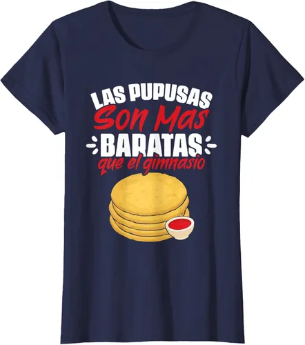 Vista 13 de Las Pupusas Que El Gimnasio - Camiseta salvadoreña salvadoreña, Negro