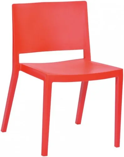Vista 4 de Mod Made Elio - Silla de comedor de plástico, color negro, juego de 2