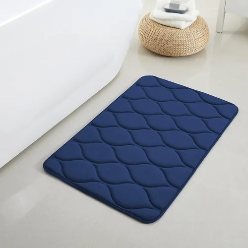 Vista 31 de Yafa Home Fashion 1 alfombra de baño de 17 x 24 pulgadas, espuma viscoelástica, absorbente de agua y antideslizante, color negro