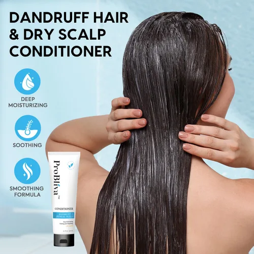 Vista 3 de Acondicionador para la caspa para el cabello y el cuero cabelludo seco: hidratación profunda y alivio calmante con ingredientes naturales, calma