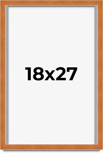 Vista 304 de Marco de 3 x 3 pulgadas de madera maciza de nuez y miel marrón con plexiglás acrílico UV, respaldo de tablero de espuma y accesorios para colgar