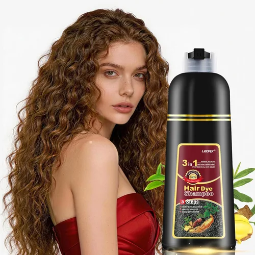 Vista 24 de leorx - Paquete de 2 champús de tinte para el cabello negro, 3 en 1, tinte de champú para cobertura de canas, coloración herbaria instantánea