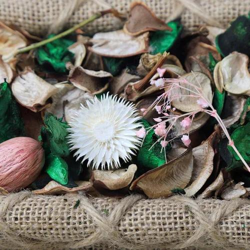 Vista 4 de Bolsas de popurrí blancas, relleno decorativo con aroma a jazmín, 8.4 onzas Jardín de abril
