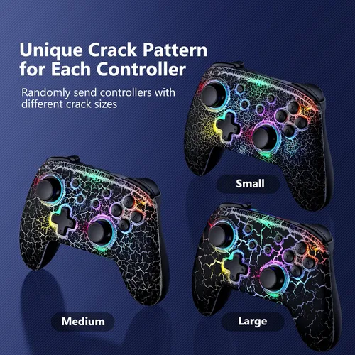 Vista 8 de NexiGo Hall Effect Controller (No Drift, No Deadzone) with Hall Sensing Joystick for SwitchSwitch LiteOLED, Wireless Bluetooth Controller with