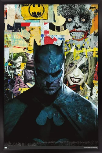 Vista 9 de Trends International DC Comics Batman - Póster de pared con imágenes, 22.4 pulgadas de largo x 14.7 pulgadas, versión enmarcada de madera de granero