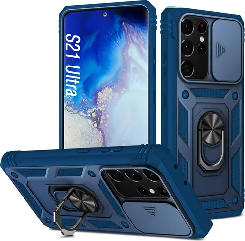 Vista 71 de Funda para Galaxy Note 20 Ultra, a prueba de golpes, resistente a los impactos con cubierta protectora de lente deslizante para Samsung Galaxy Note