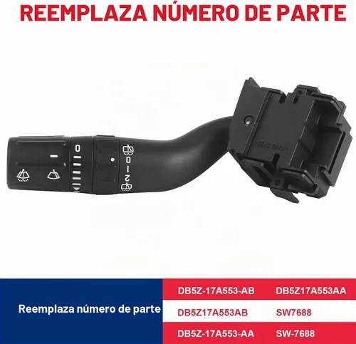 Vista 2 de Interruptor del limpiaparabrisas Reemplaza# DB5Z-17A553-AB SW7688