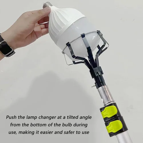 Vista 7 de Extendable Light Bulb Changer Post Up To 3 Metres For Safe Tall Ceiling Bulb Replacement Lacking Ladder Use