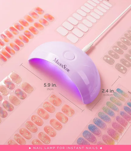 Vista 4 de MelodySusie Lámpara de uñas LED UV de bolsillo con diseño ultraligero, luz UV P-ART04 cura todos los geles suaves en casa, especialmente uñas