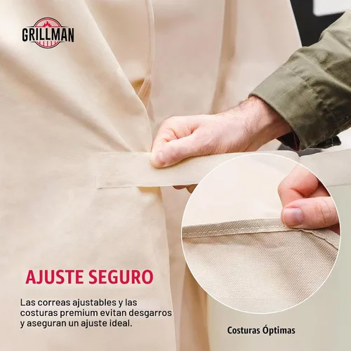 Vista 7 de Grillman - Cubierta impermeable para parrilla de barbacoa para parrillas al