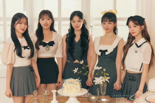 Vista 5 de LOOSEEMBLE Loossemble 1er contenido del mini álbum+tarjeta fotográfica+seguimiento sellado LOONA (EVER MUSIC Yeojin Version)