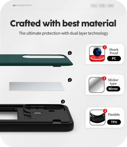Vista 275 de GOOSPERY Parachoques magnético para puerta compatible con Galaxy S9 Plus, tarjetero tipo billetera con cierre automático por iman, funda protectora