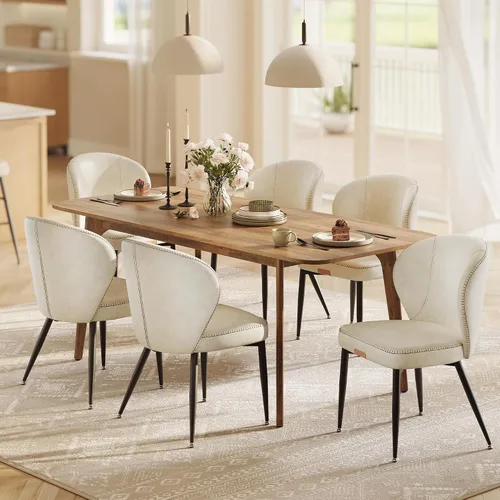 Vista 11 de VASAGLE - Juego de 2 sillas de comedor tapizadas para cocina