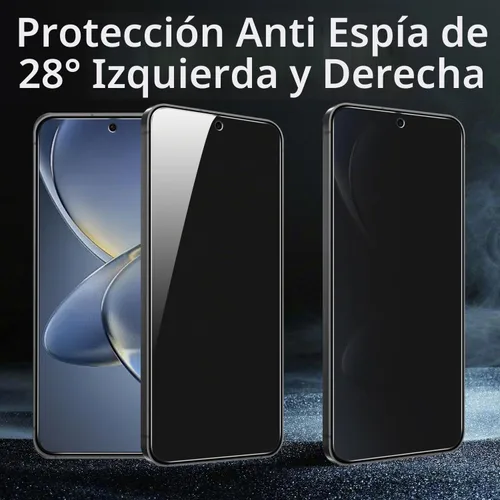 Vista 3 de Slanku Paquete de 3 protectores de pantalla de privacidad para Samsung Negro