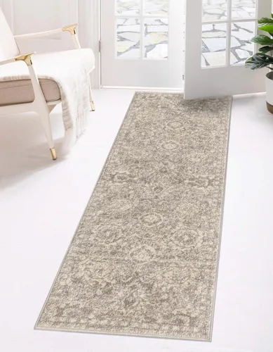 Vista 13 de Unique Loom Lola Collection - Alfombra clásica (2 pies x 3 pies 1 pulgada, rectangular, rojo ladrillo/beige)