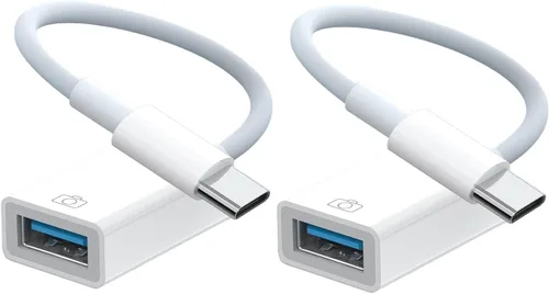Vista 4 de Adaptador USB-C a USB de Apple para iPhone 17/16/15, certificado MFi tipo C a USB OTG cable compatible con MacBook Pro Air, iPad Pro/Air, iMac