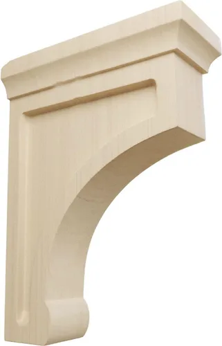 Vista 9 de Ekena Millwork Gomez - Soporte de madera, BKTW02X04X06GORW Madera de caucho.