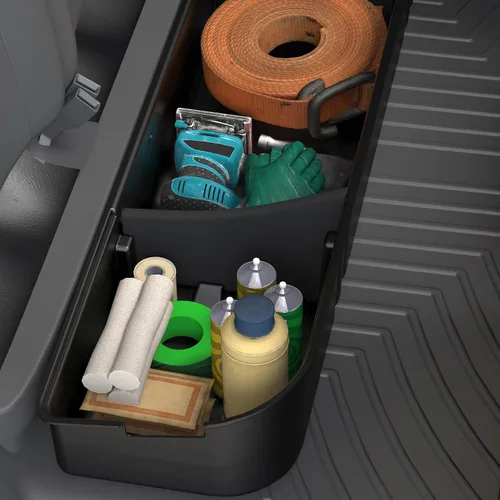 Vista 9 de oEdRo Almacenamiento debajo del asiento apto para Ford F-150 F150 SuperCrew/Crew Cab 2015-2025, F-250/F-350/F-450/F-550 Super Duty 2017-2024