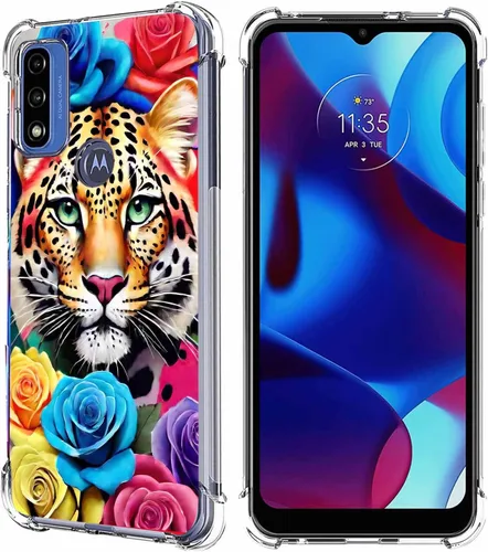 Vista 27 de Funda para Moto G Pure/Moto G Power 2022/Moto G Play 2023, colorida funda protectora de poliuretano termoplástico resistente a los arañazos