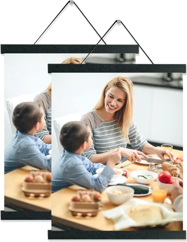 Vista 9 de YK artwood Impresiones de lienzo personalizadas con tus fotos de 8 x 10 pulgadas, imágenes personalizadas a lienzo para amantes, familiares, niños