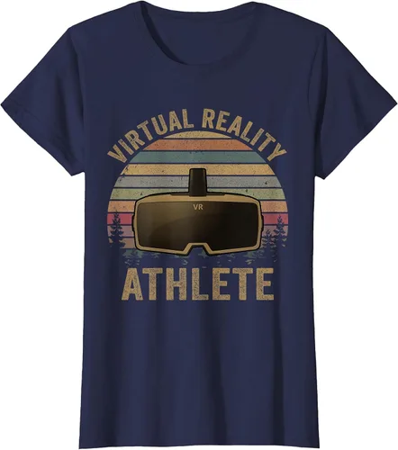 Vista 66 de Virtual Reality Athlete for VR Gamers Camiseta Asphalt Grey