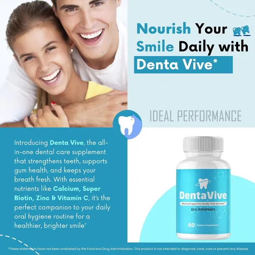 Vista 6 de Dentavive Capsules, píldoras oficiales de suplemento de salud oral Denta Vive - Máxima fuerza, todo natural para la salud de las encías, dientes