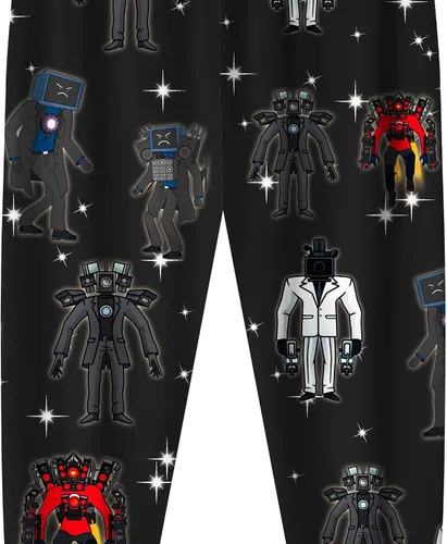 Vista 8 de Skib-di - Conjunto de pantalón para niños, Titan Speakerman TV, hombre, jugador, manga larga, camarógrafo, ropa de 2 piezas, talla 5-12 años