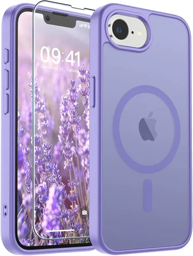 Vista 271 de SUPFINE Funda magnética para iPhone SE 2022 (3ª)/2020 (2ª), iPhone 8 (compatible con MagSafe) (protección contra caídas de grado militar), funda