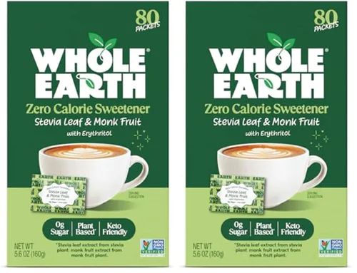 Vista 12 de Whole Earth Endulzante de Estevia y Fruto del Monje a Base de Plantas, Frasco de 9.8 Onzas