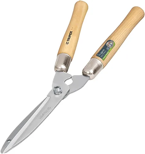 Vista 6 de Truper Tijeras de setos de precisión de 10 pulgadas (modelo 31460 / T-17) Professional Manual Bush Trimmer, Contoured Ash Wood Handles with