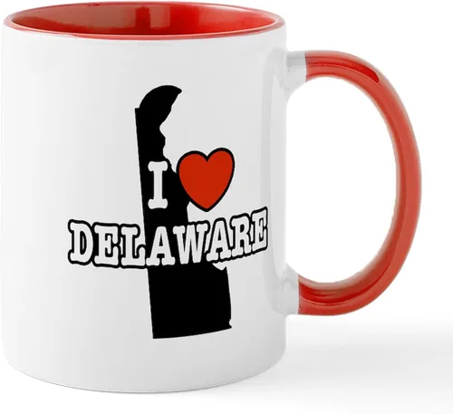 Vista 12 de CafePress Delaware (DE) Euro Mug Taza de café de cerámica de 11 oz (11.0 fl oz)